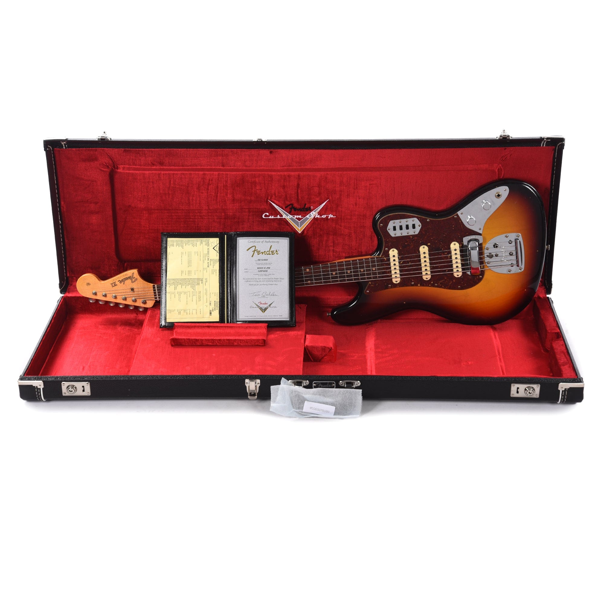 Fender Custom Shop Bass VI Journeyman Relic Aged 3-Color Sunburst Bass Guitars / 5-String or More