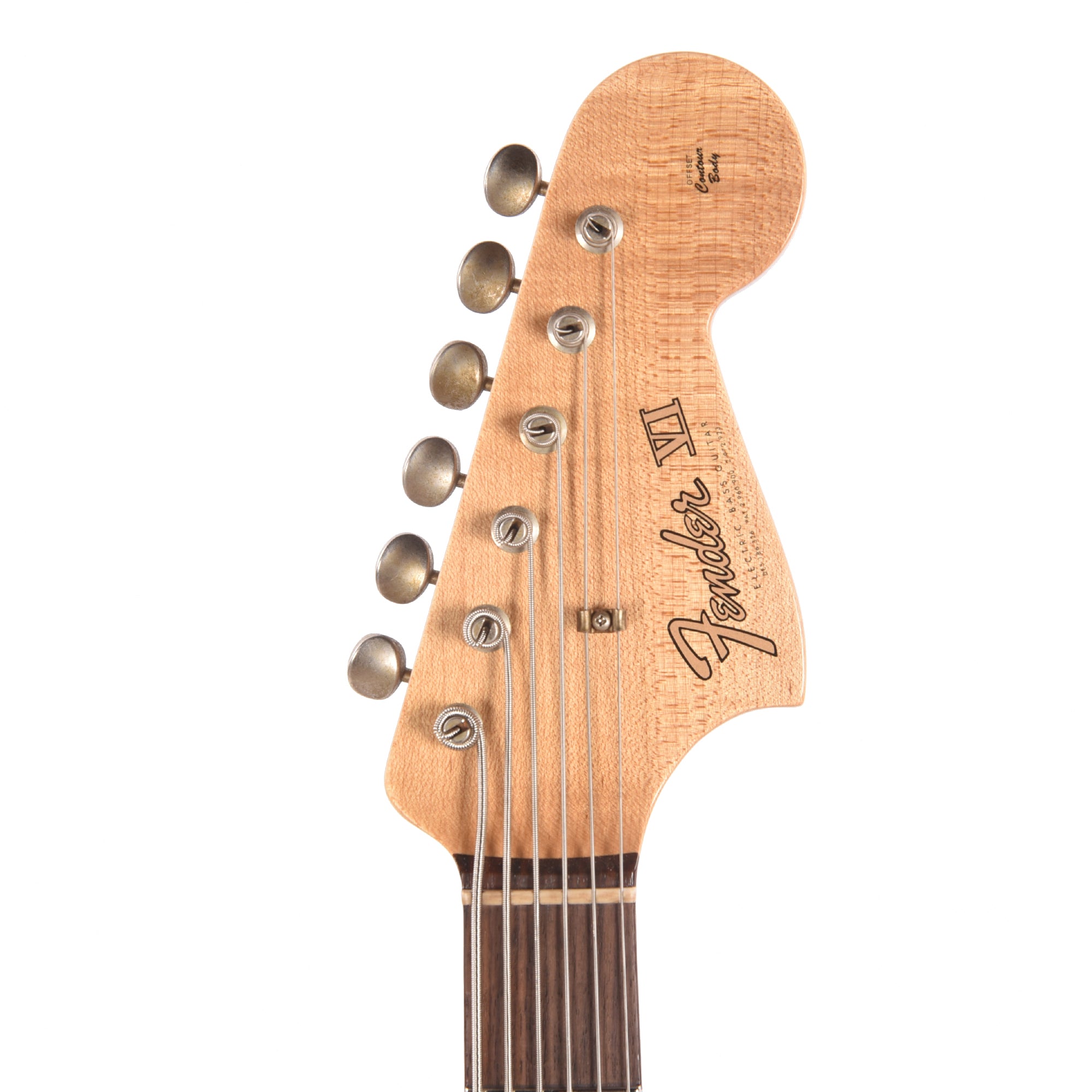 Fender Custom Shop Bass VI Journeyman Relic Aged Black Bass Guitars / 5-String or More