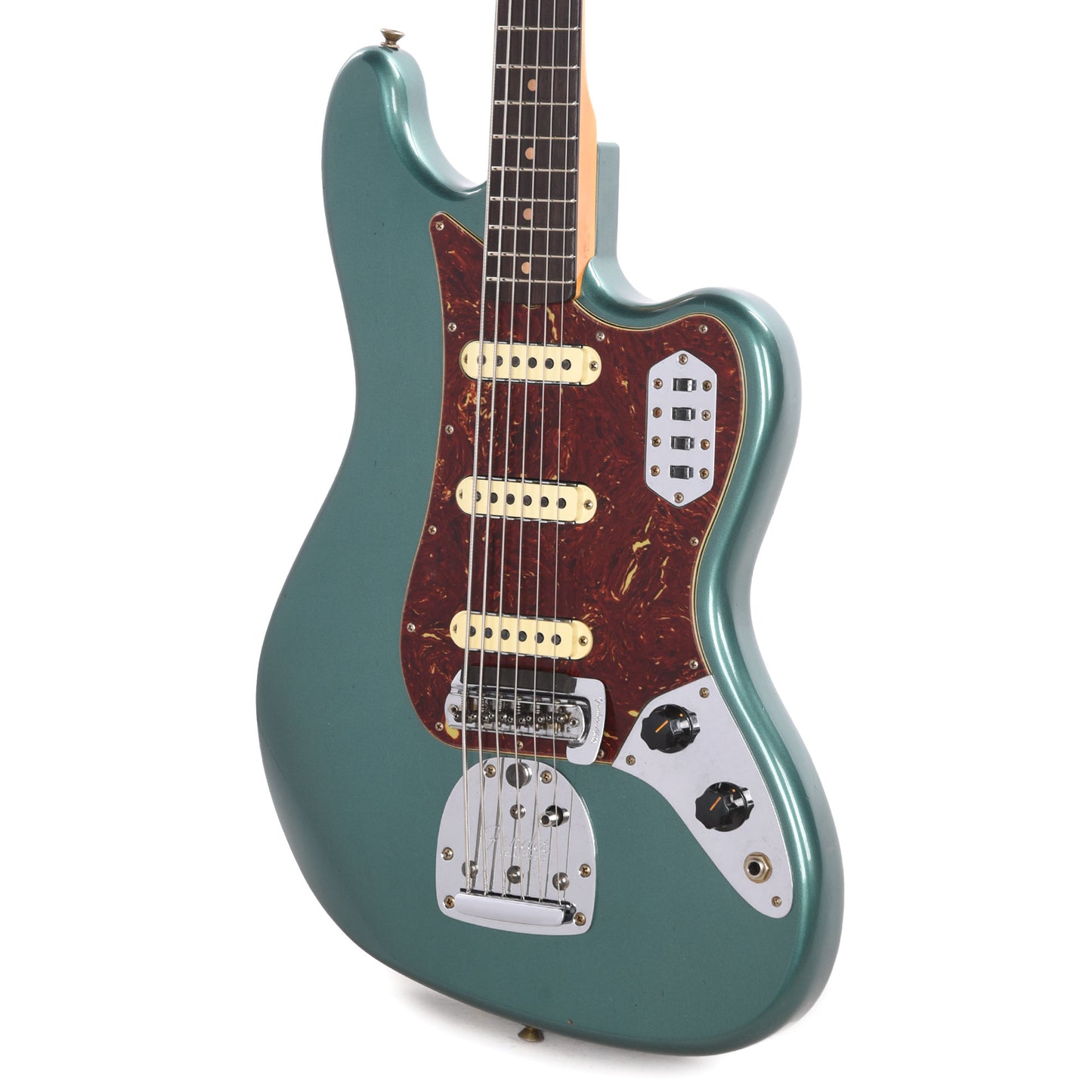 Fender Custom Shop Bass VI Journeyman Relic Aged Sherwood Green Metallic Bass Guitars / 5-String or More