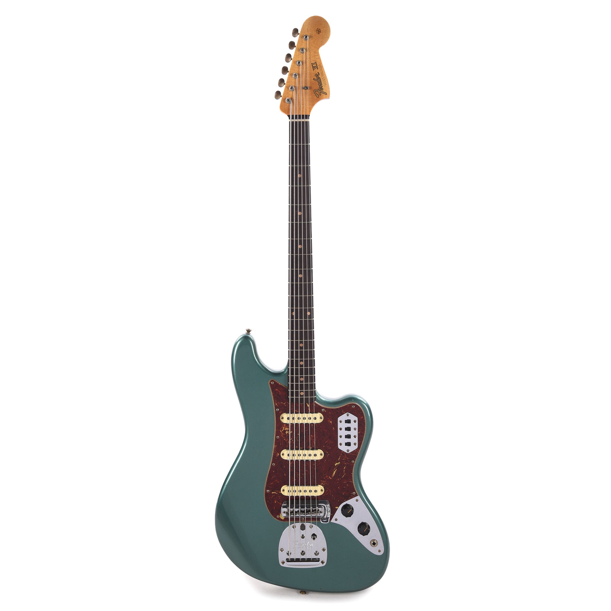 Fender Custom Shop Bass VI Journeyman Relic Aged Sherwood Green Metallic Bass Guitars / 5-String or More