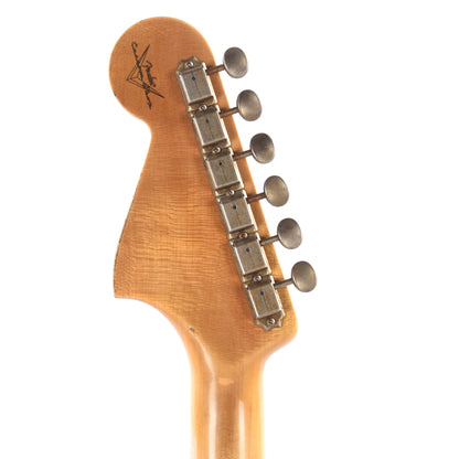 Fender Custom Shop Bass VI Journeyman Relic Aged Sherwood Green Metallic Bass Guitars / 5-String or More