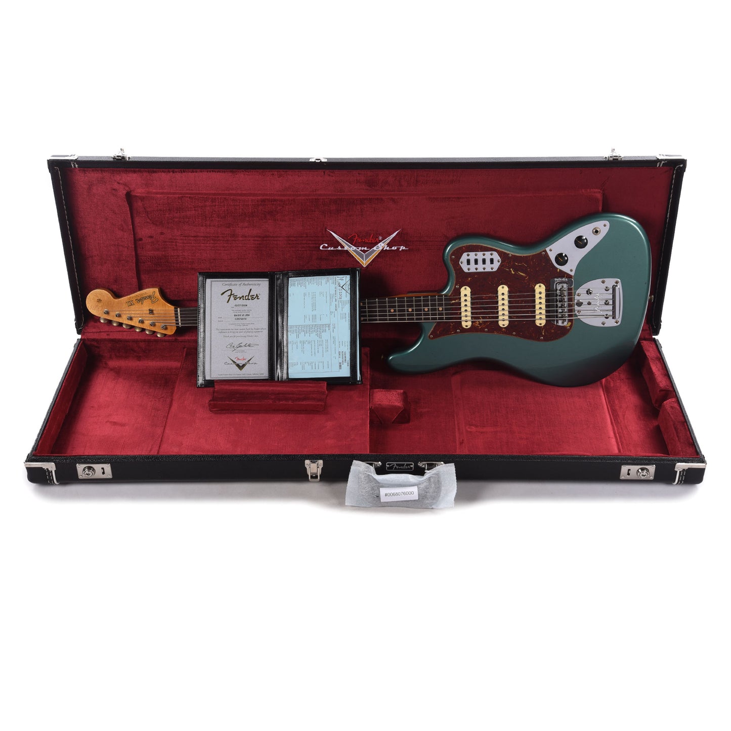 Fender Custom Shop Bass VI Journeyman Relic Aged Sherwood Green Metallic Bass Guitars / 5-String or More