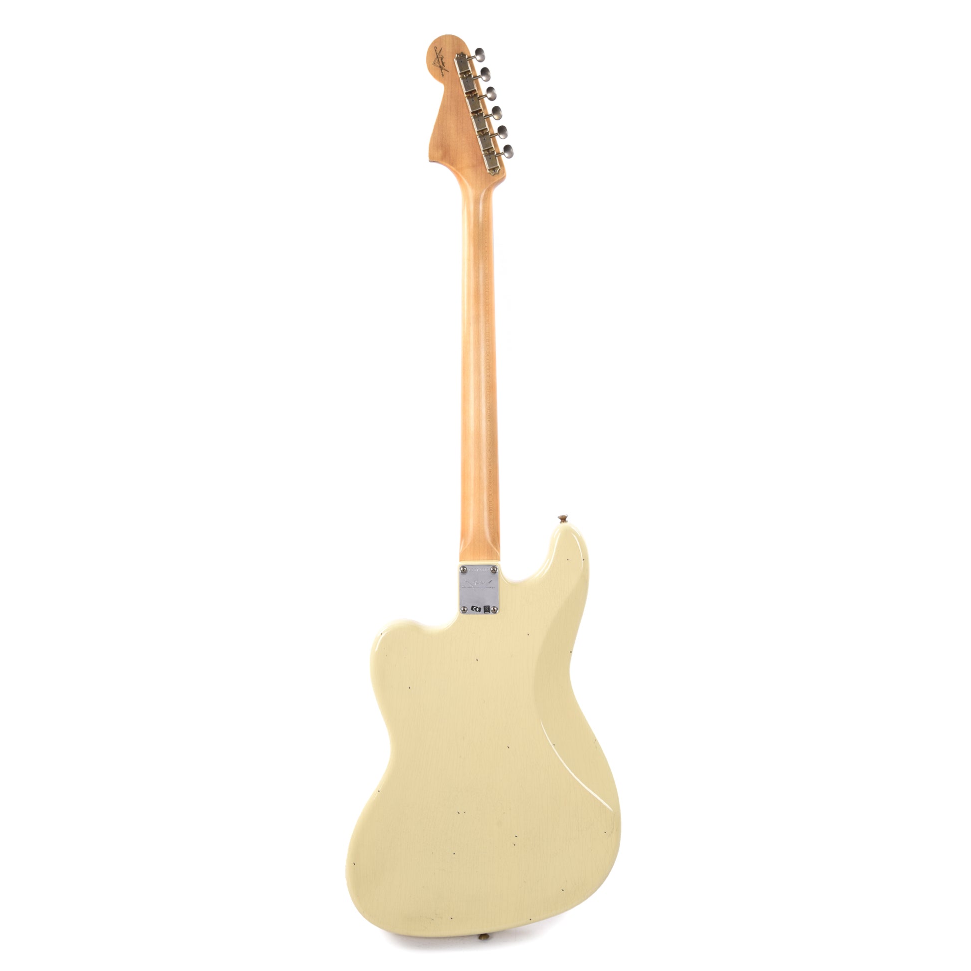 Fender Custom Shop Bass VI Journeyman Relic Vintage White Bass Guitars / 5-String or More