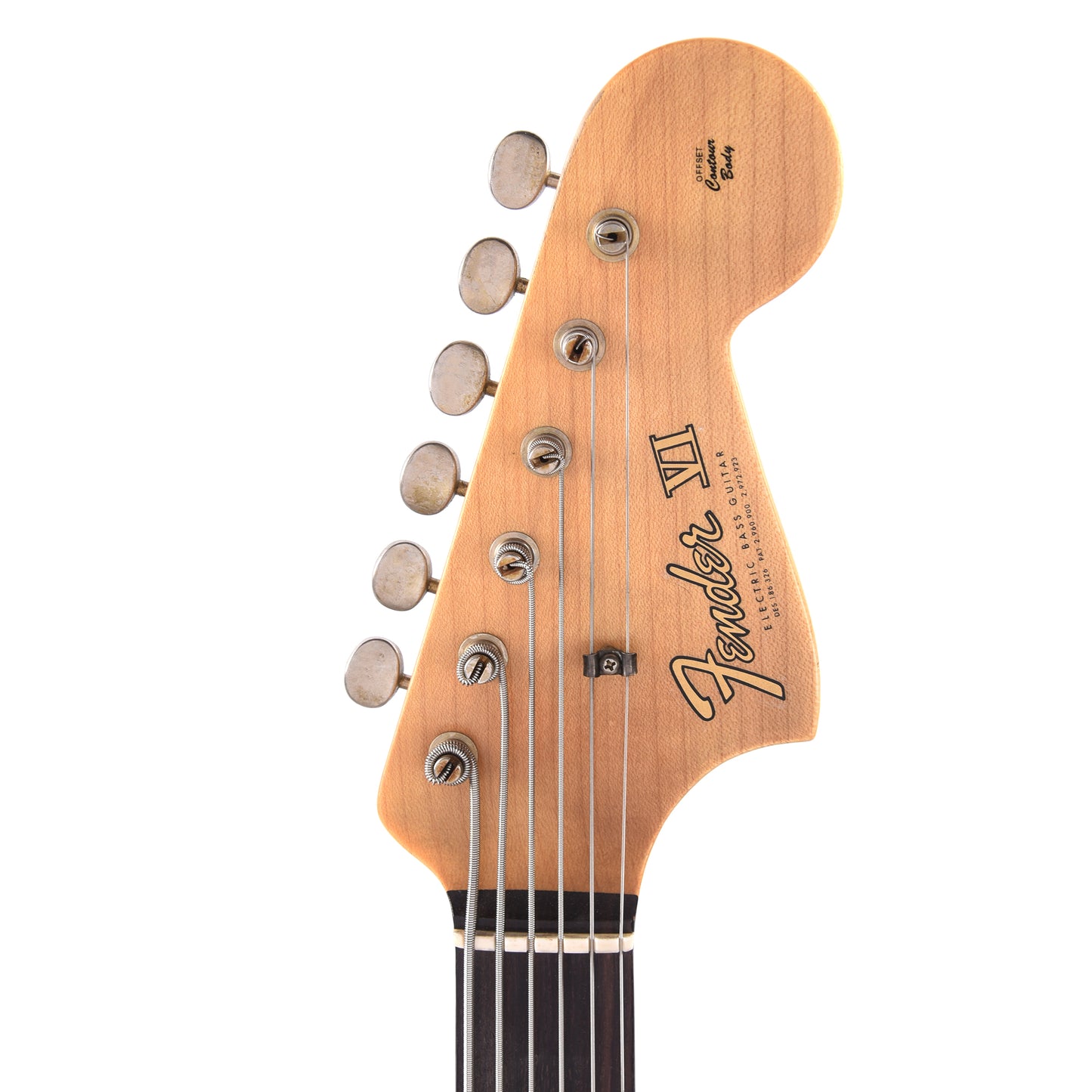 Fender Custom Shop Bass VI Journeyman Relic Vintage White Bass Guitars / 5-String or More