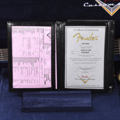 Fender Custom Shop Bass VI Journeyman Relic Vintage White Bass Guitars / 5-String or More