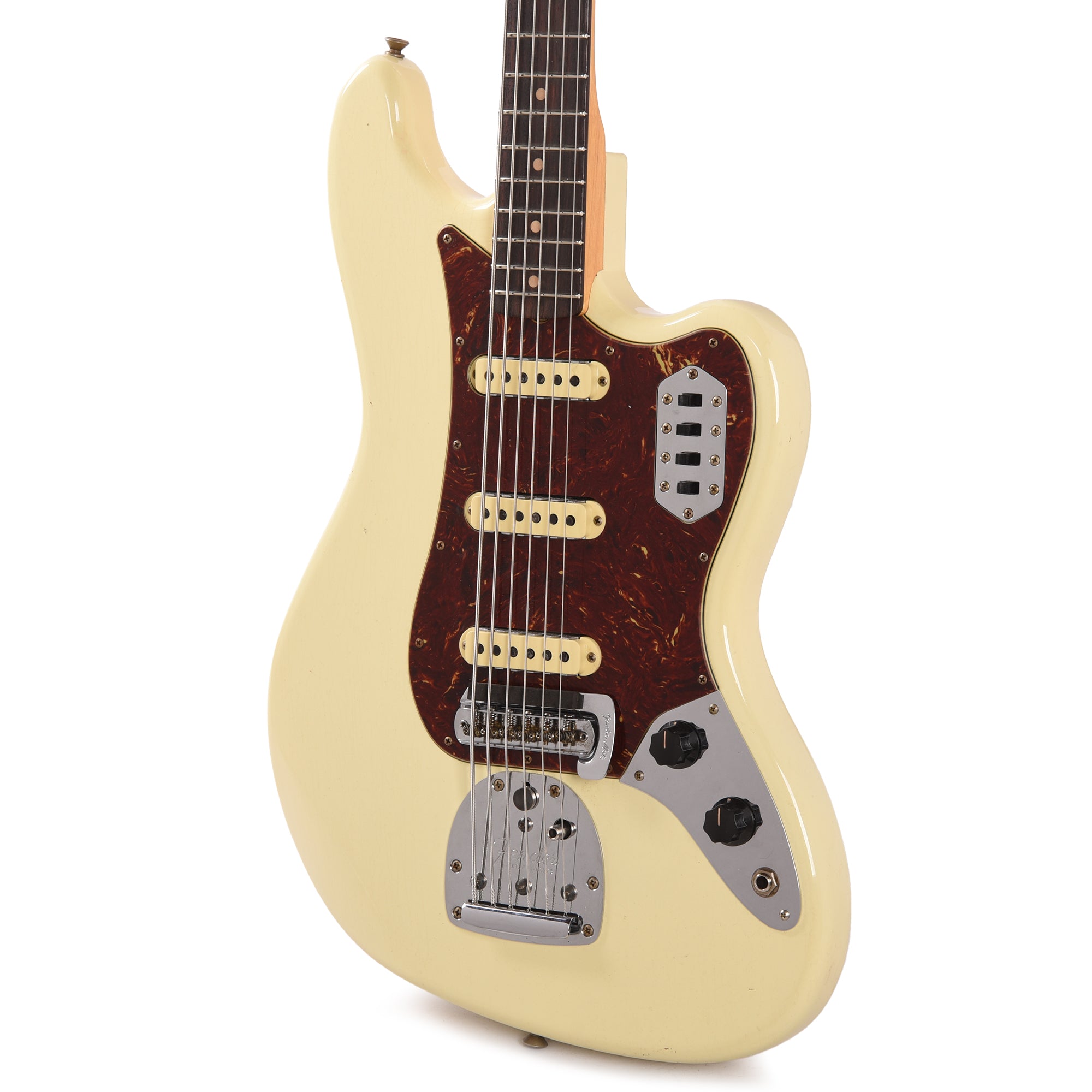 Fender Custom Shop Bass VI Journeyman Relic Vintage White Bass Guitars / 5-String or More