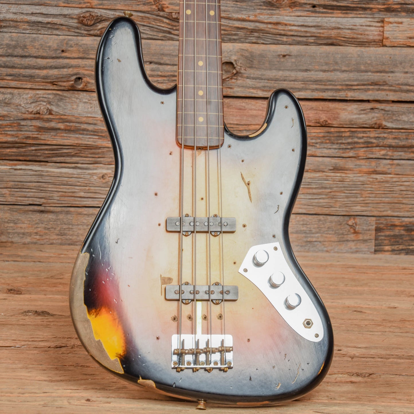 Fender Custom Shop Jaco Pastorius Tribute Jazz Bass Relic Sunburst 2006 Bass Guitars / 5-String or More