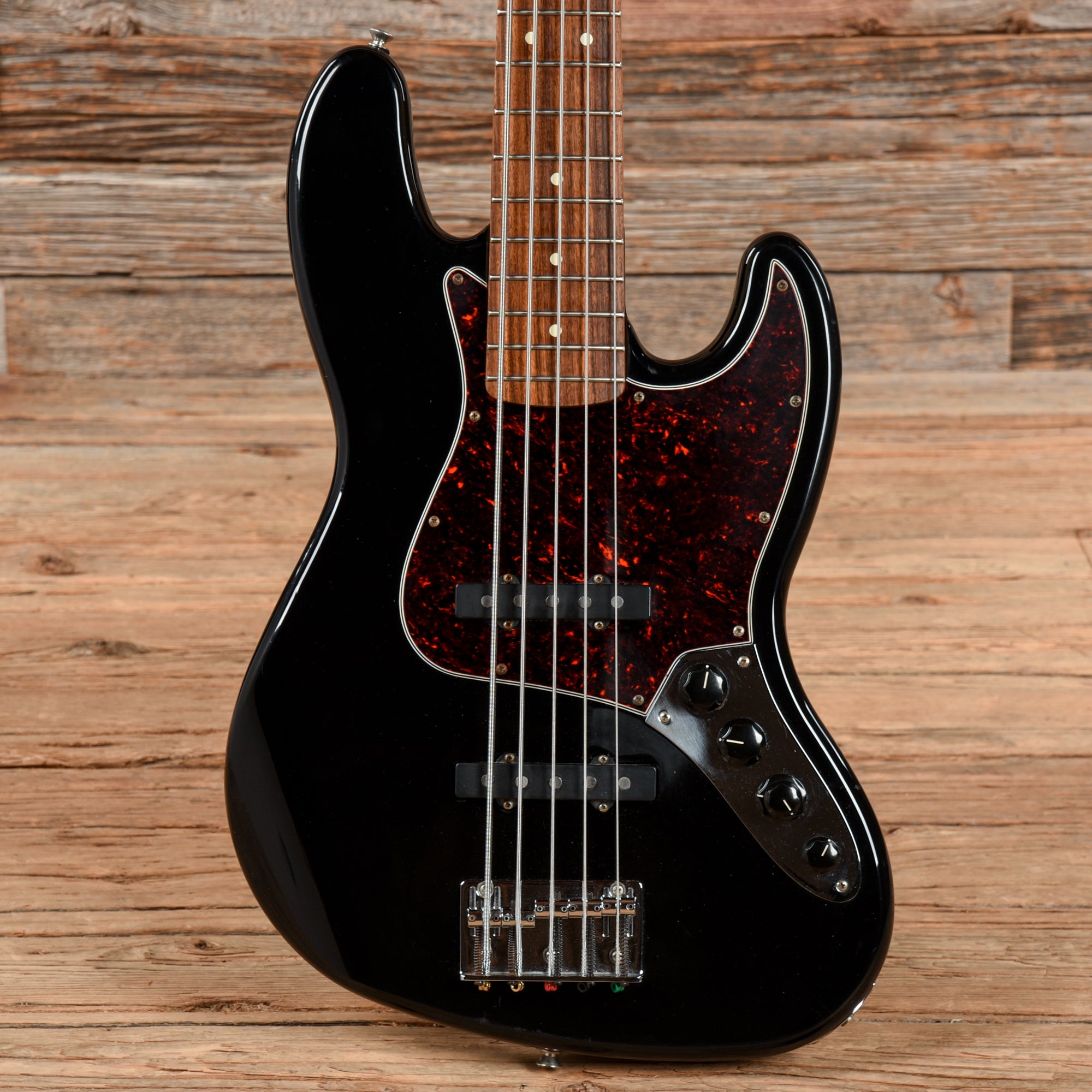 Fender Deluxe Active Jazz Bass V Black 1998 – Chicago Music Exchange