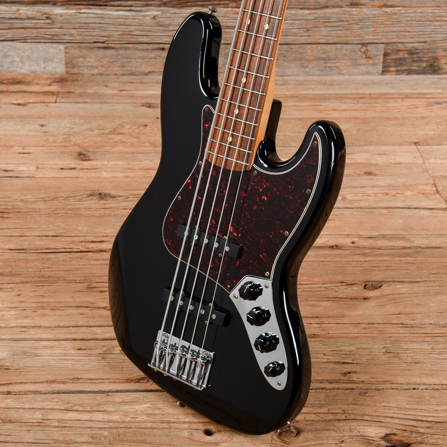 Fender Deluxe Active Jazz Bass V Black 1998 Bass Guitars / 5-String or More