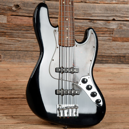 Fender Deluxe Active Jazz Bass V Black 1998 Bass Guitars / 5-String or More