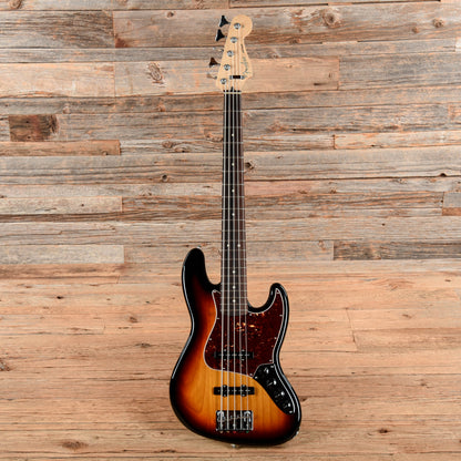 Fender Deluxe Active Jazz Bass V Brown Sunburst 2012 Bass Guitars / 5-String or More
