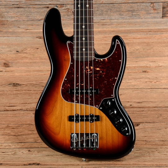 Fender Deluxe Active Jazz Bass V Brown Sunburst 2012 Bass Guitars / 5-String or More