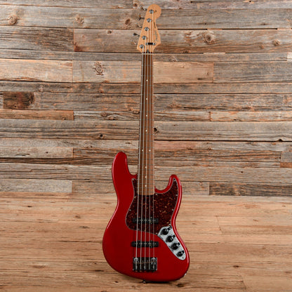 Fender Deluxe Active Jazz Bass V Candy Apple Red 2004 Bass Guitars / 5-String or More
