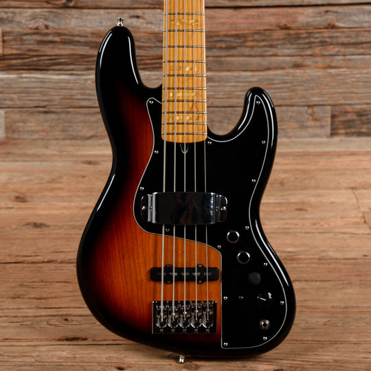 Fender Marcus Miller Artist Series Signature Jazz Bass V Sunburst 2014 Bass Guitars / 5-String or More