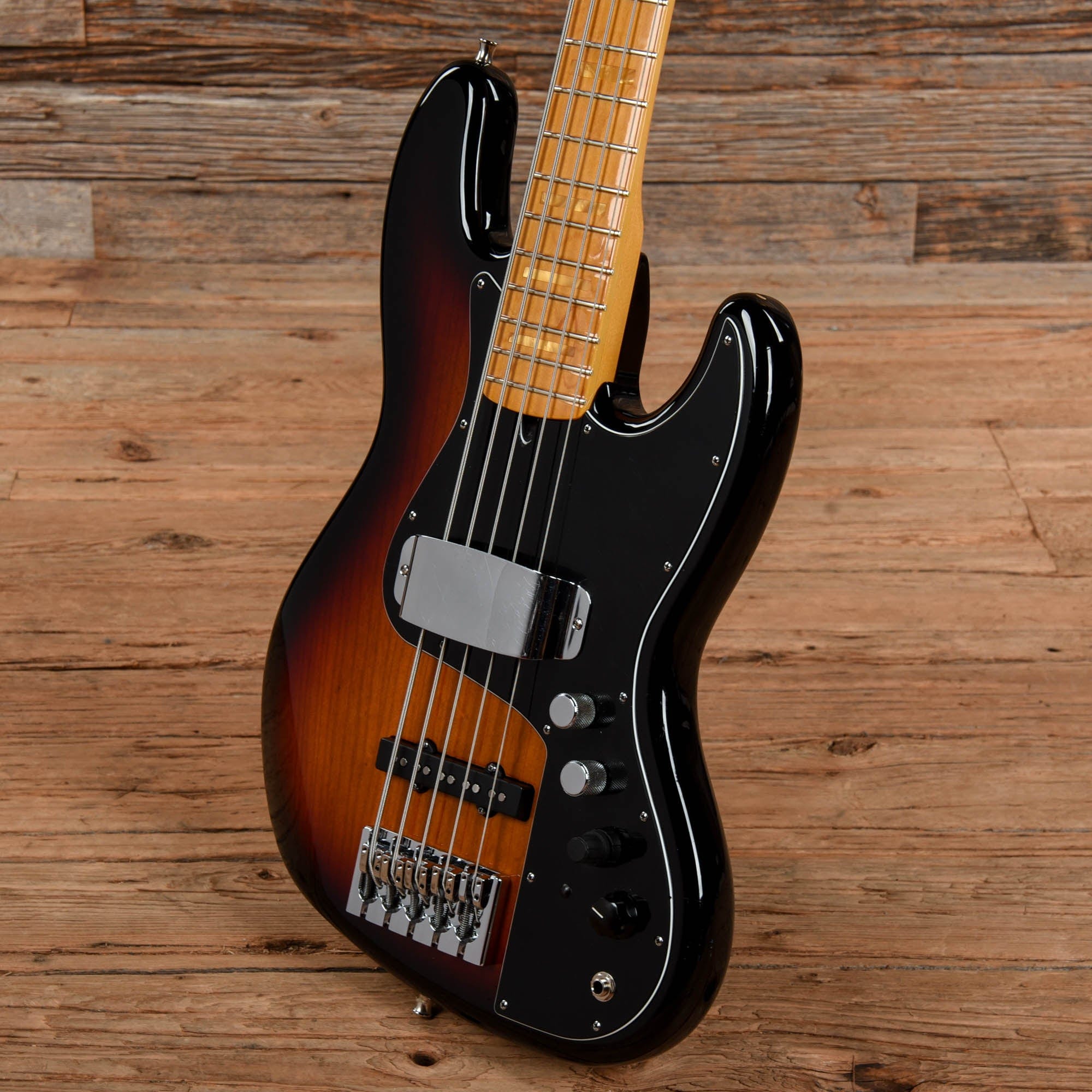 Fender Marcus Miller Artist Series Signature Jazz Bass V Sunburst 2014 Bass Guitars / 5-String or More