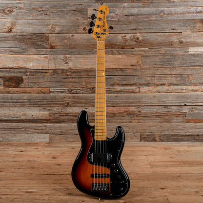 Fender Marcus Miller Artist Series Signature Jazz Bass V Sunburst 2014 Bass Guitars / 5-String or More