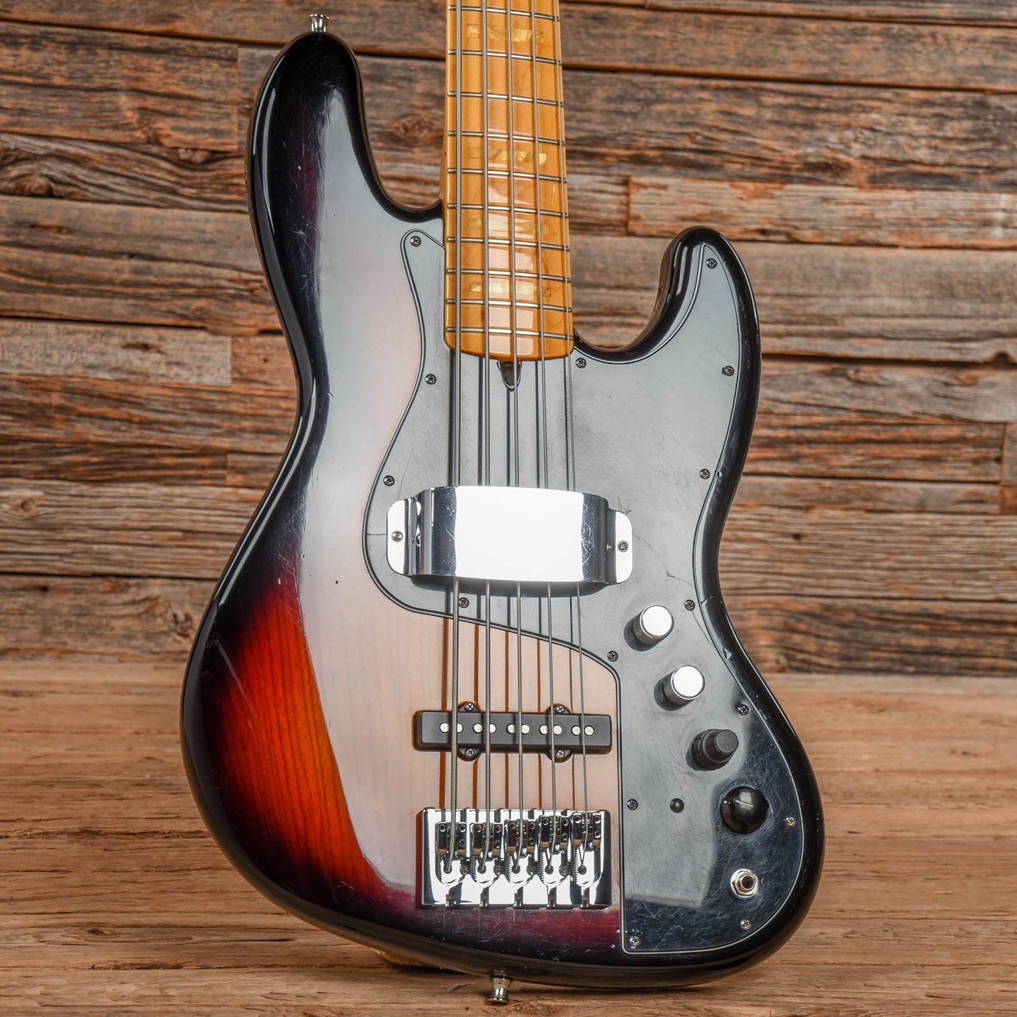 Fender Marcus Miller Artist Series Signature Jazz Bass V Sunburst 2014 Bass Guitars / 5-String or More