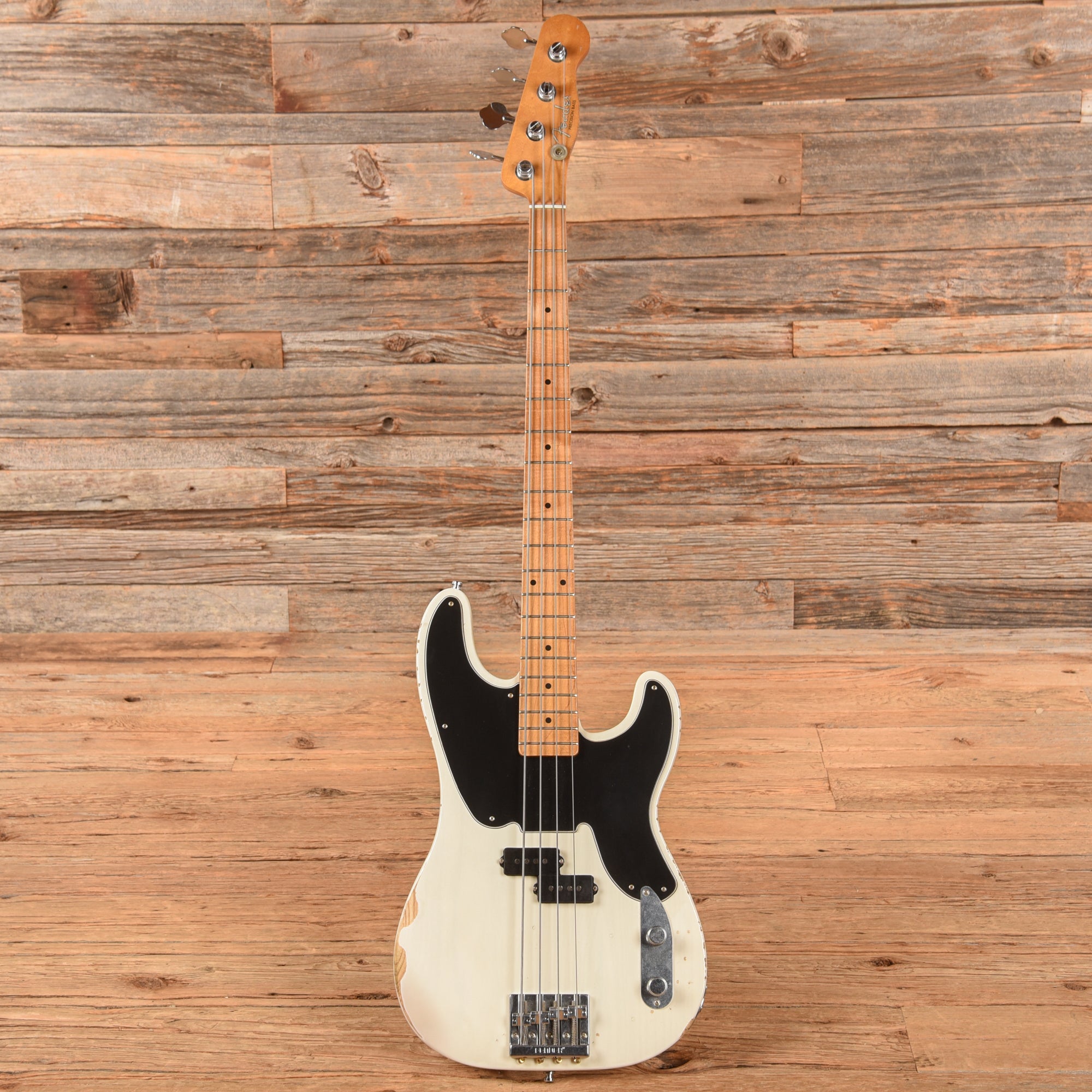 Fender Mike Dirnt Road Worn Artist Series Signature Precision Bass White Blonde 2018 Bass Guitars / 5-String or More
