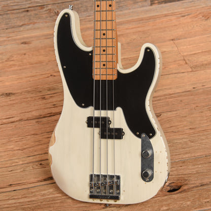 Fender Mike Dirnt Road Worn Artist Series Signature Precision Bass White Blonde 2018 Bass Guitars / 5-String or More
