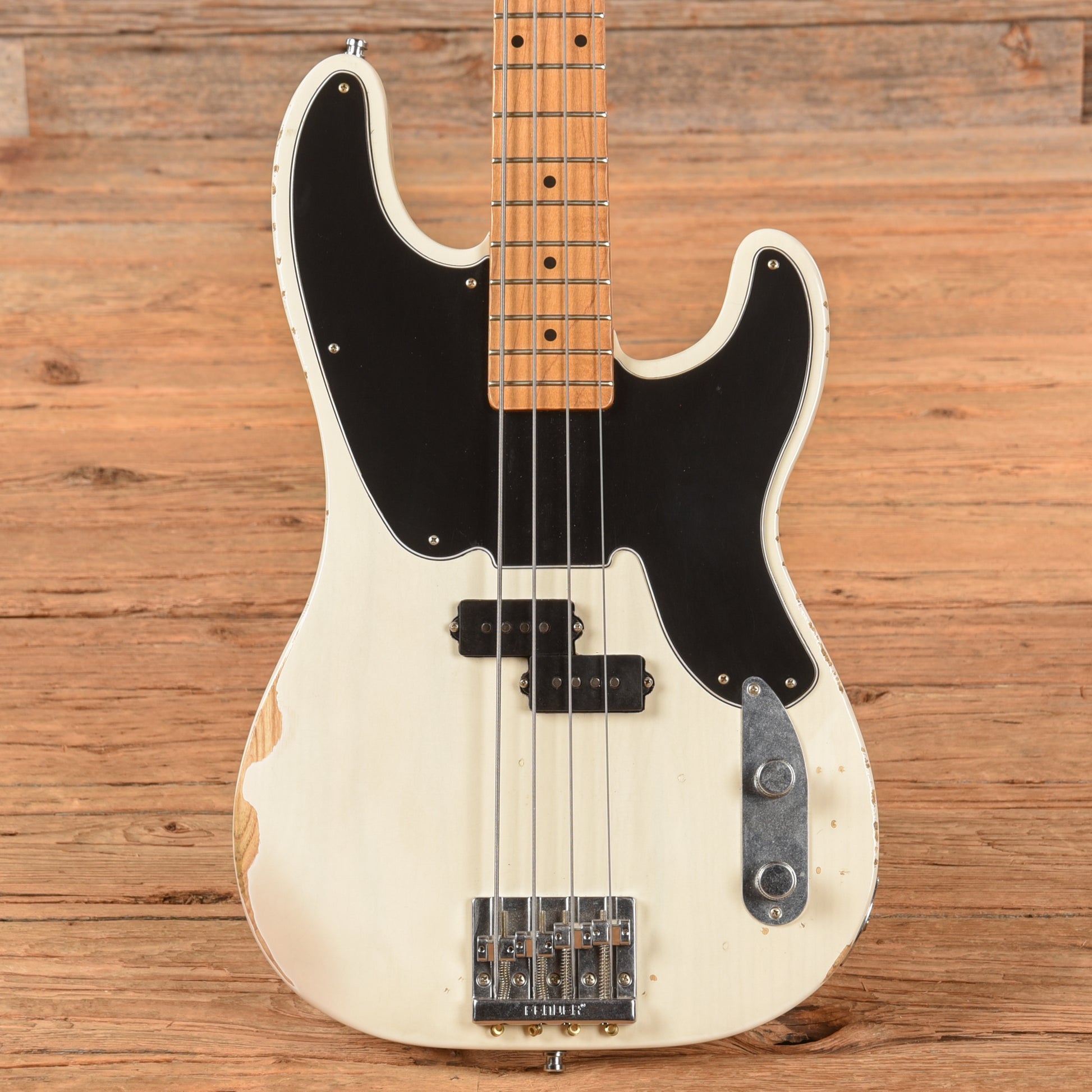 Fender Mike Dirnt Road Worn Artist Series Signature Precision Bass White Blonde 2018 Bass Guitars / 5-String or More