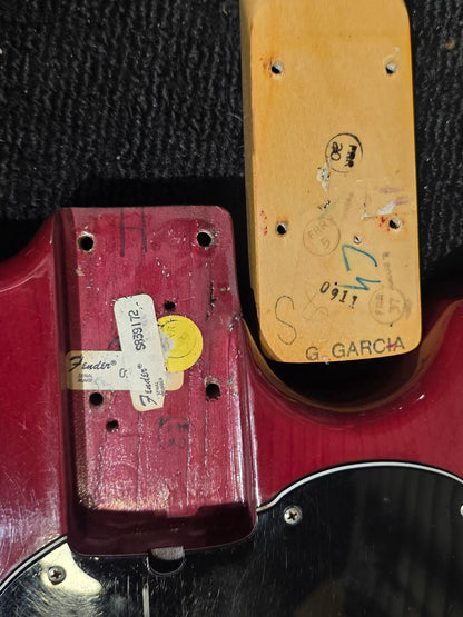 Fender Music Master Bass Red 1980 Bass Guitars / 5-String or More