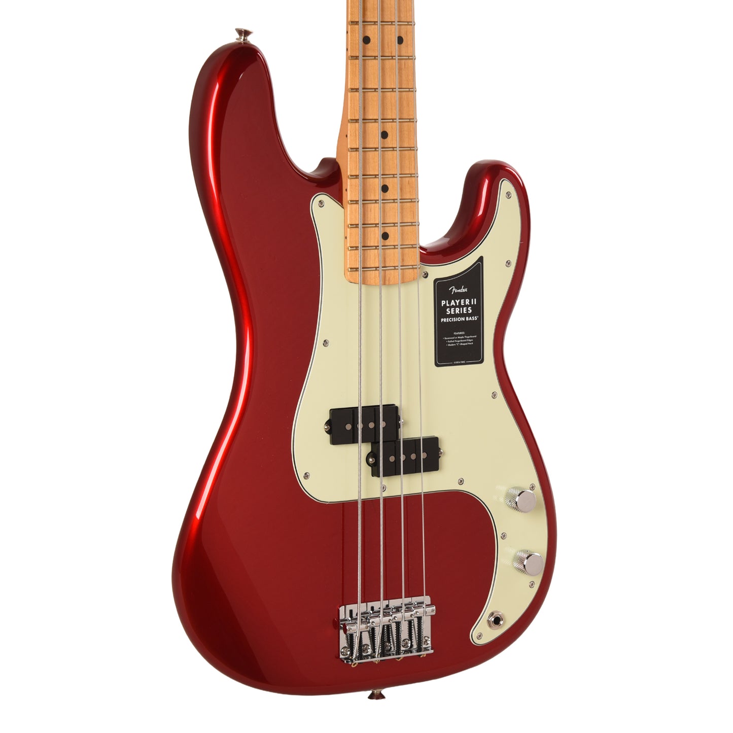 Fender 75th Anniversary Player II Precision Bass Candy Apple Red Bass Guitars