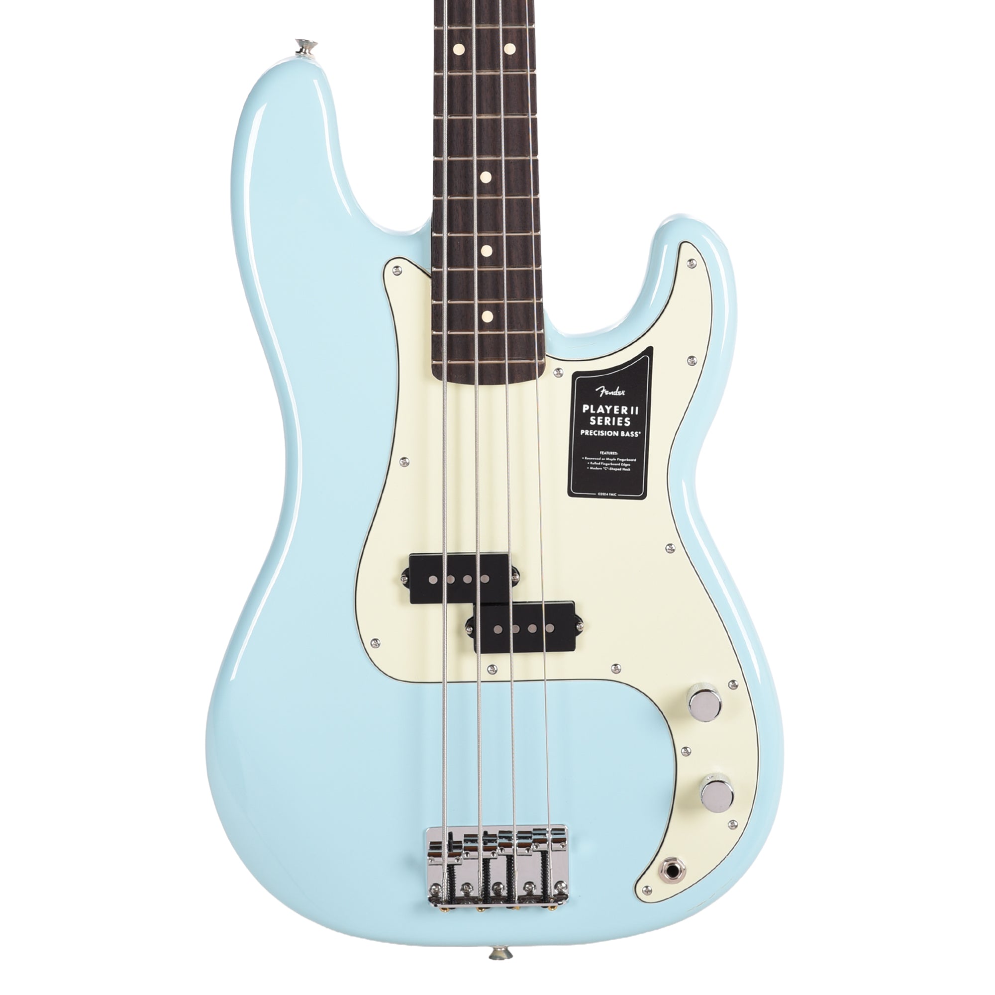 Fender 75th Anniversary Player II Precision Bass Daphne Blue Bass Guitars