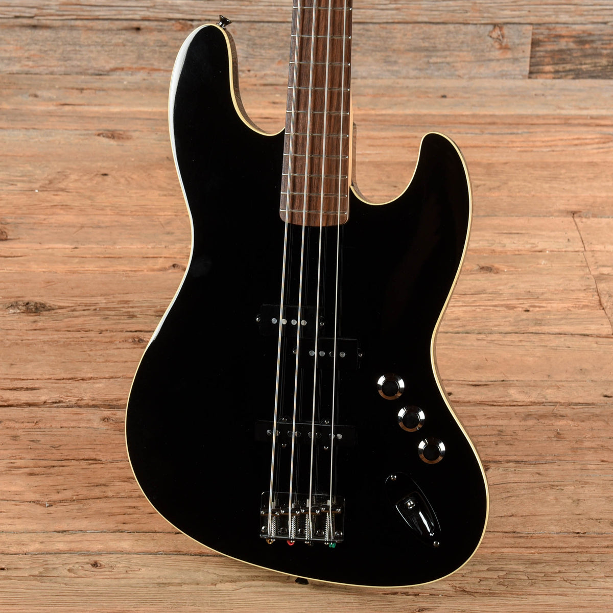 Fender Aerodyne Jazz Bass Black 2020 Bass Guitars