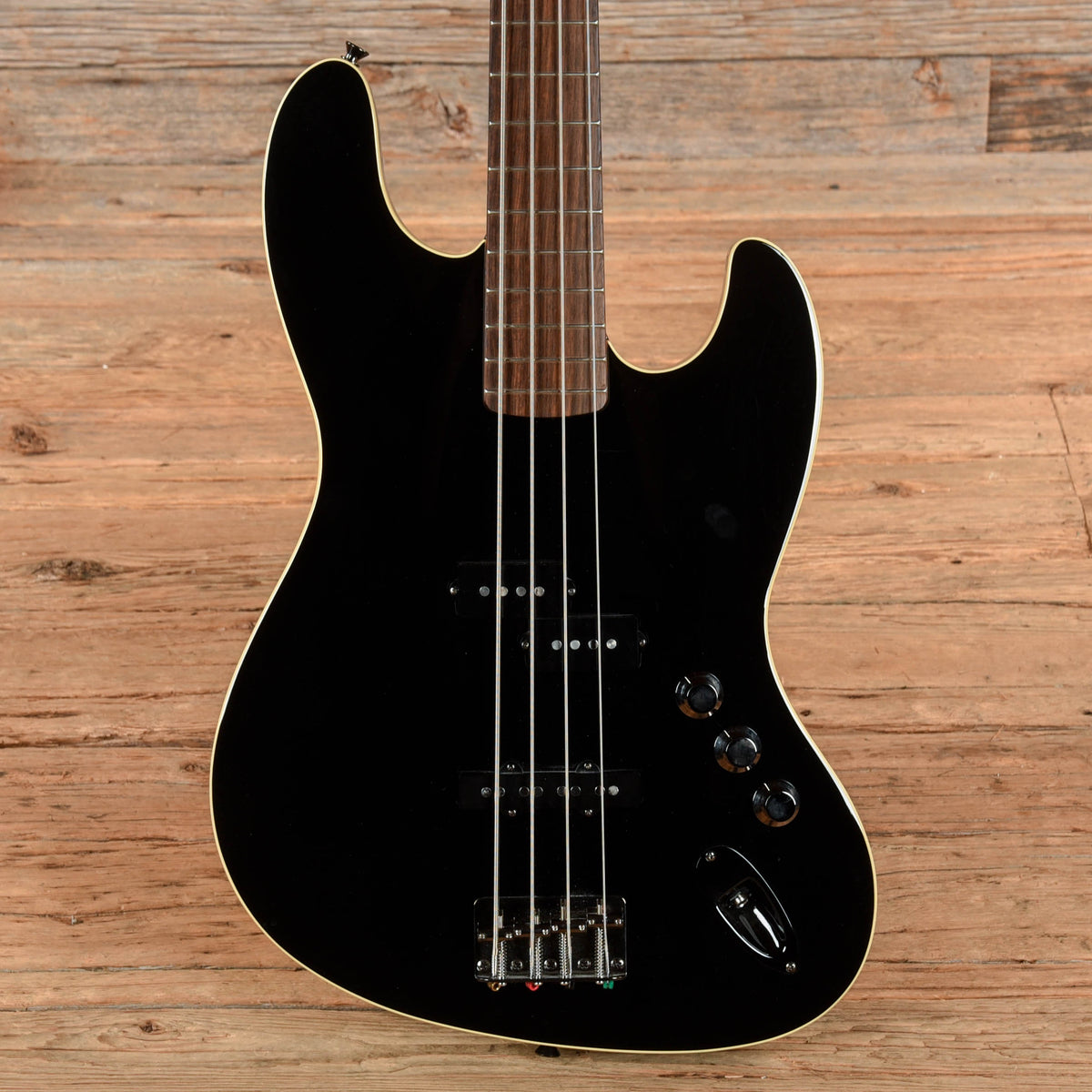 Fender Aerodyne Jazz Bass Black 2020 Bass Guitars