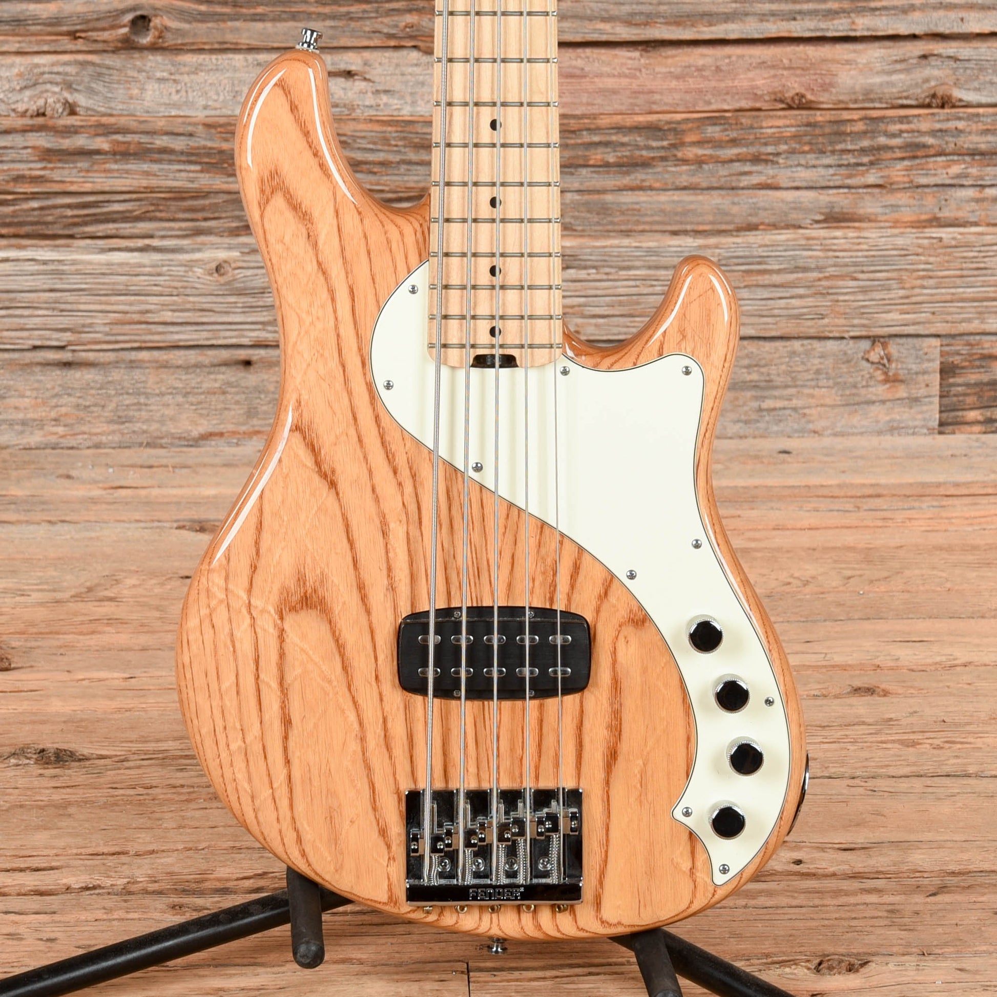 Fender American Deluxe Dimension Bass V Natural 2013 Bass Guitars