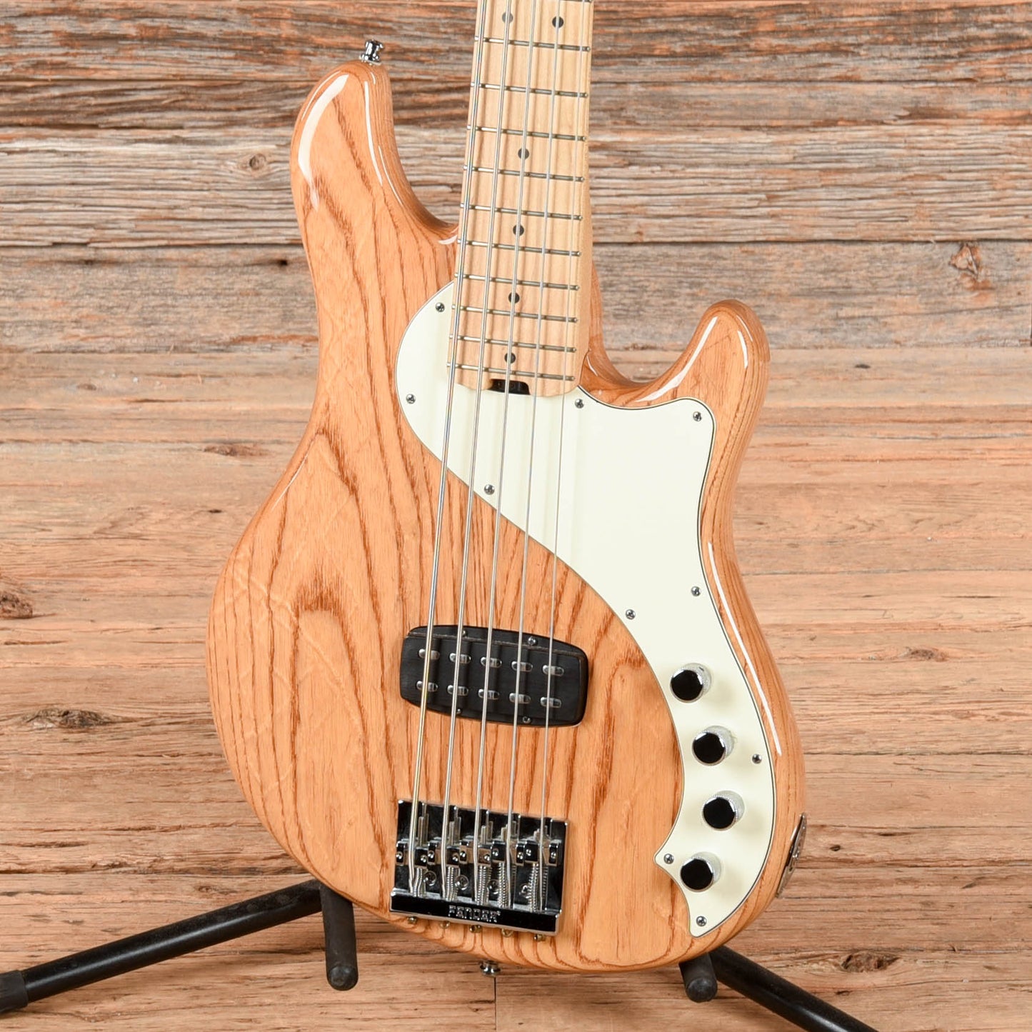 Fender American Deluxe Dimension Bass V Natural 2013 Bass Guitars