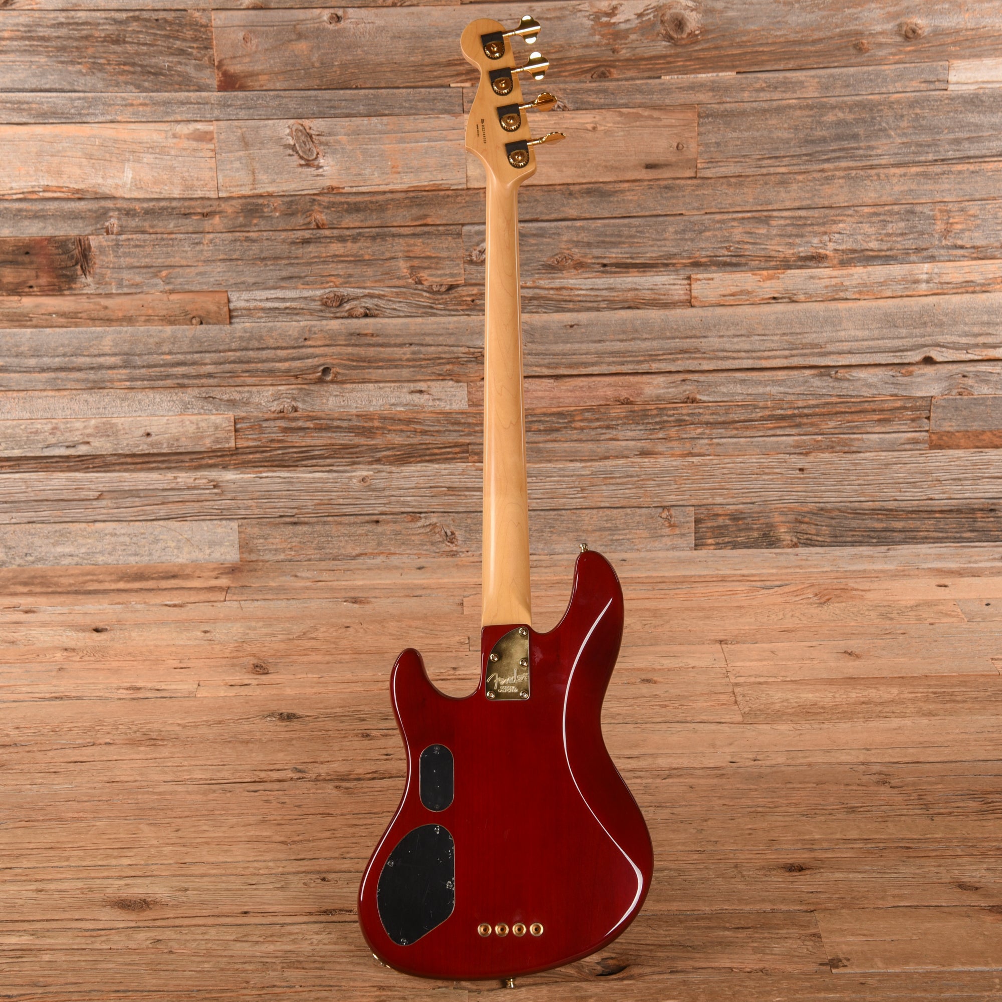 Fender American Deluxe Jazz Bass FMT Cherry Sunburst 2002 Bass Guitars
