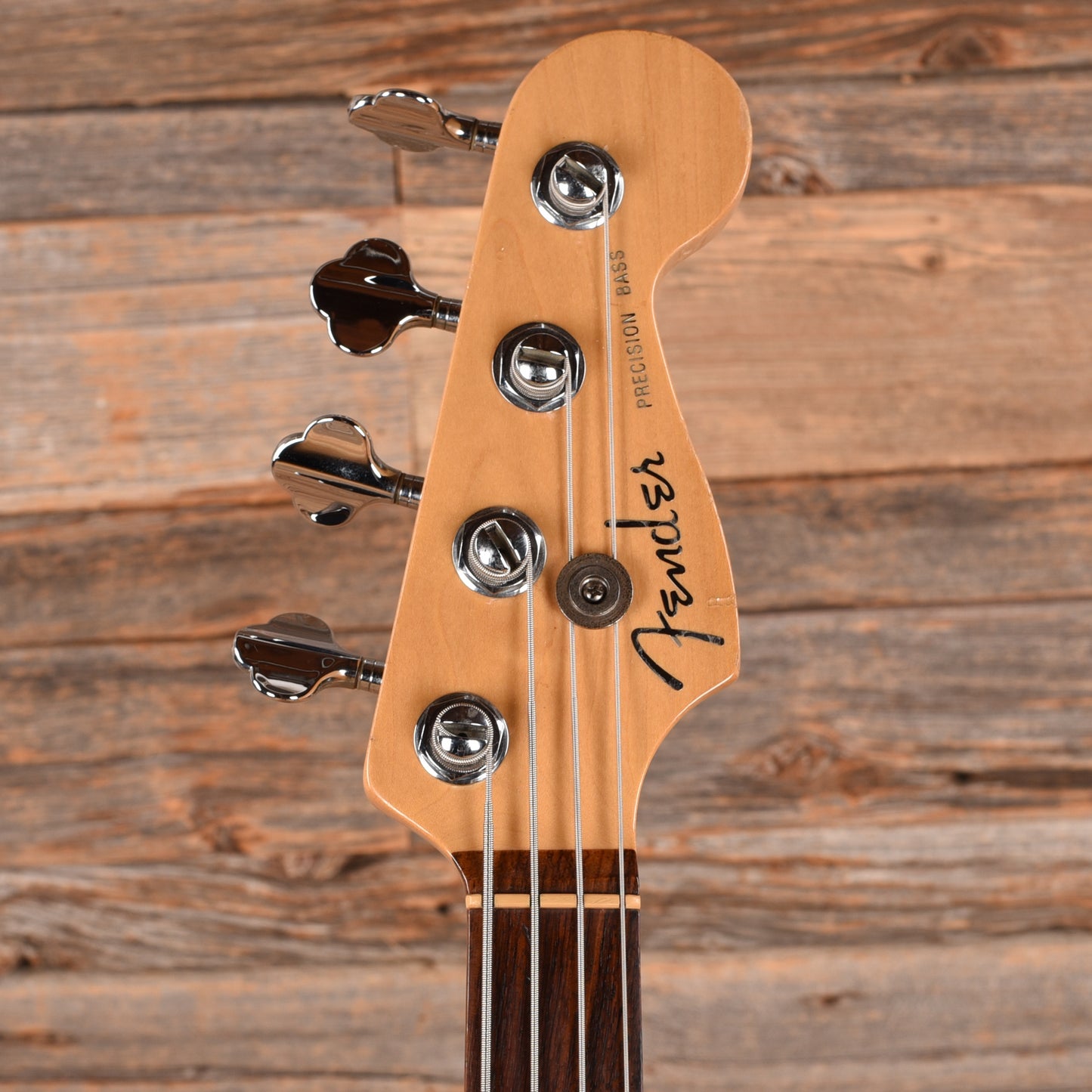 Fender American Deluxe Precision Bass Teal Green Transparent 1999 Bass Guitars