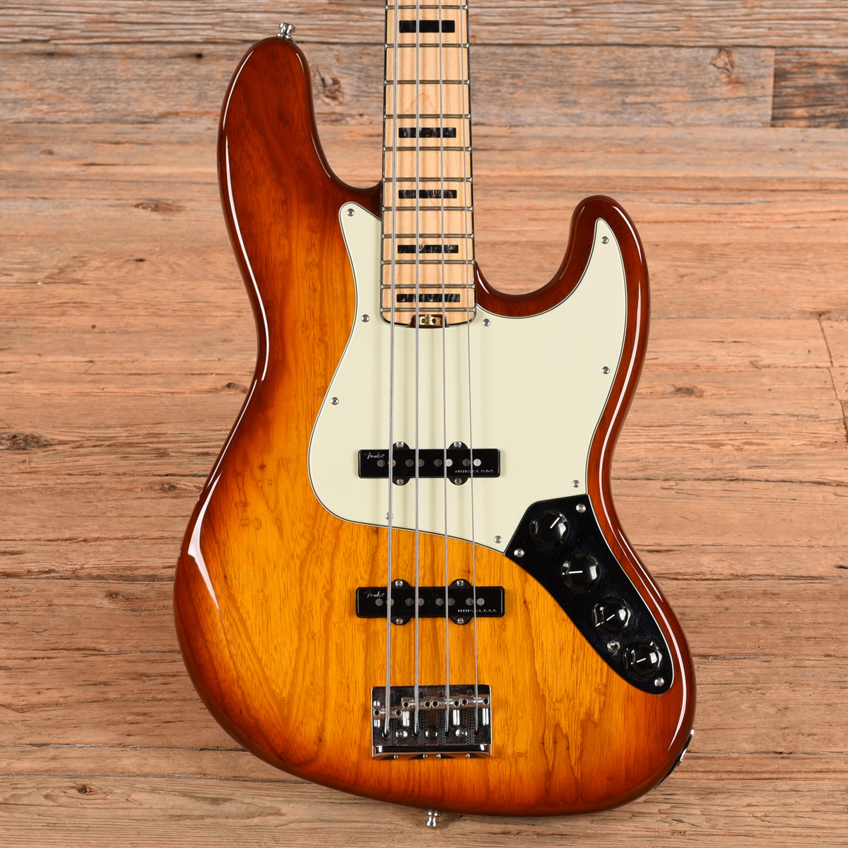 Fender American Elite Jazz Bass Sunburst 2017 Bass Guitars