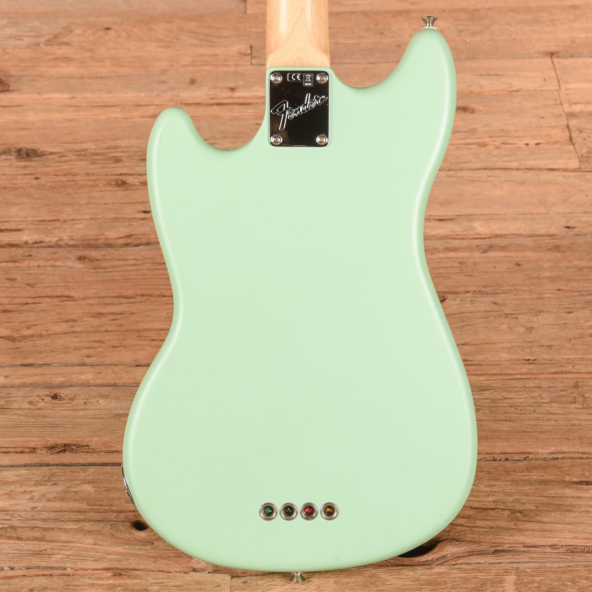 Fender American Performer Mustang Bass Satin Seafoam Green Bass Guitars
