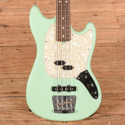 Fender American Performer Mustang Bass Satin Seafoam Green Bass Guitars