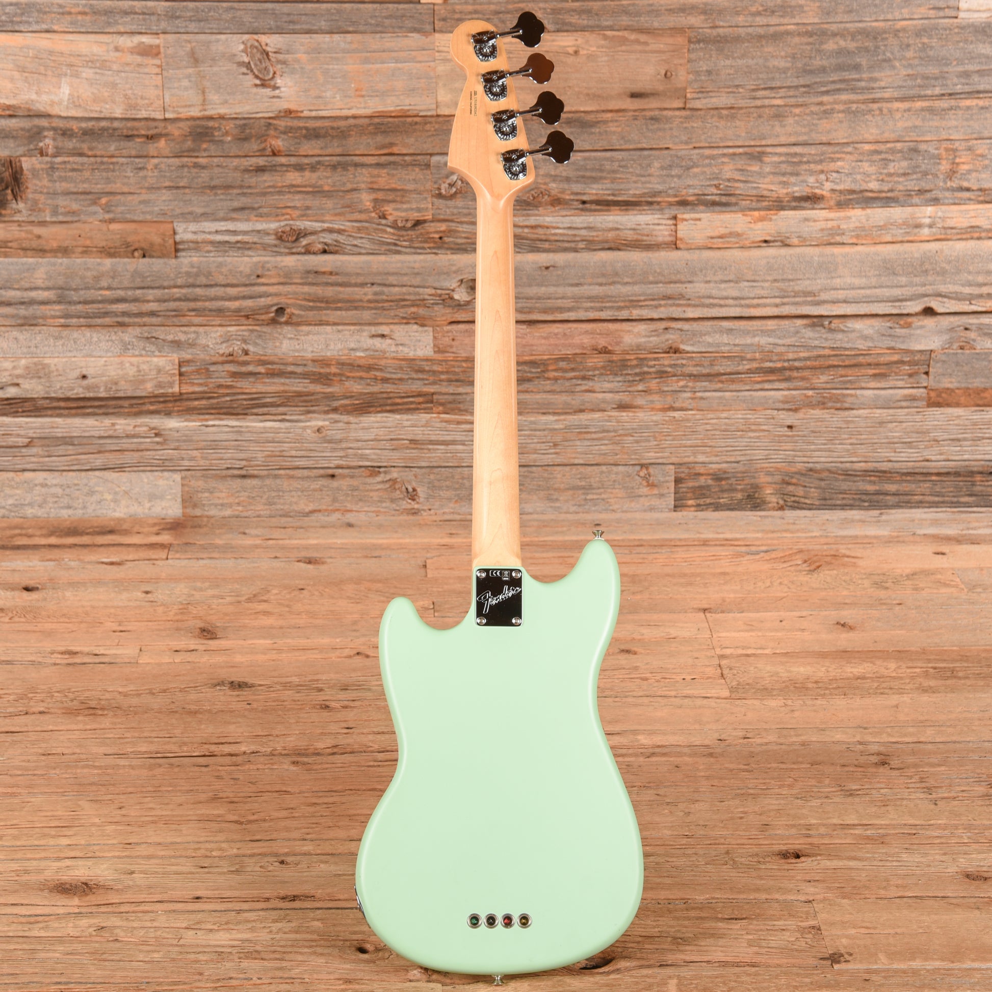 Fender American Performer Mustang Bass Satin Seafoam Green Bass Guitars