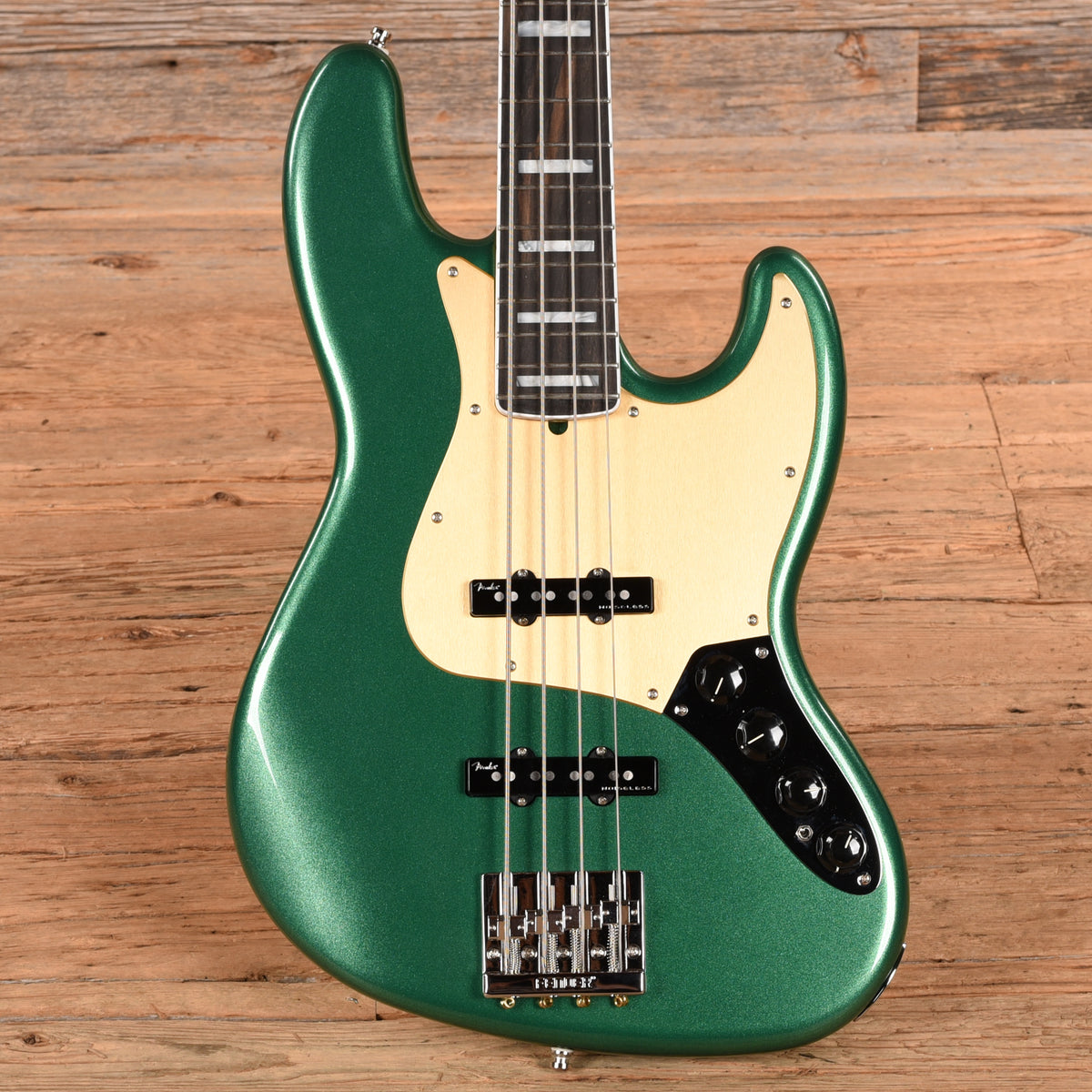 Fender American Ultra Jazz Bass Mystic Pine Green 2023 Bass Guitars