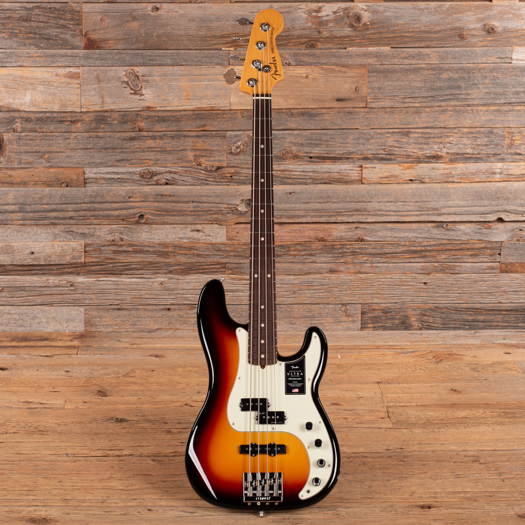 Fender American Ultra Precision Bass Sunburst 2023 Bass Guitars