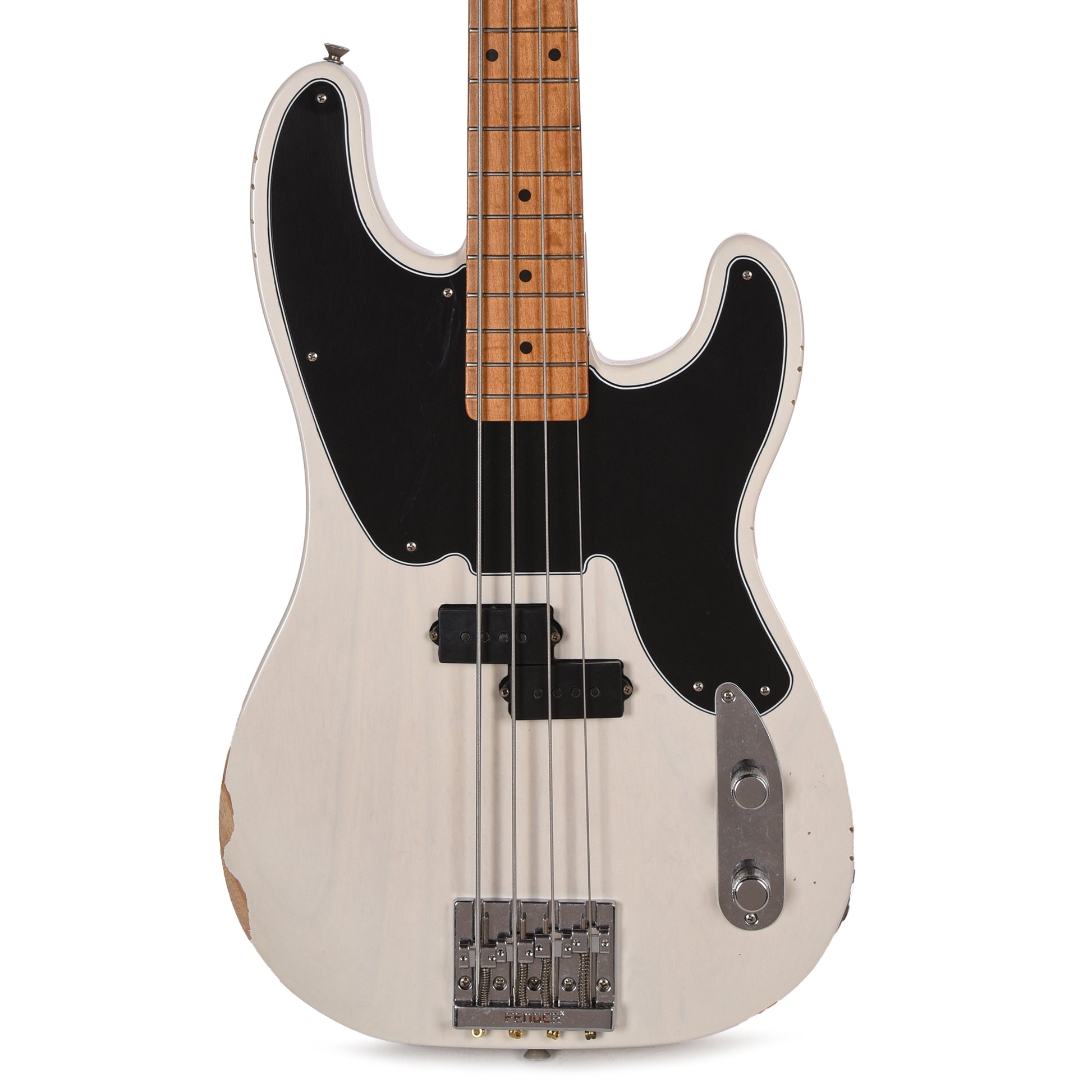 Fender Artist Mike Dirnt Road Worn Precision Bass White Blonde Bass Guitars