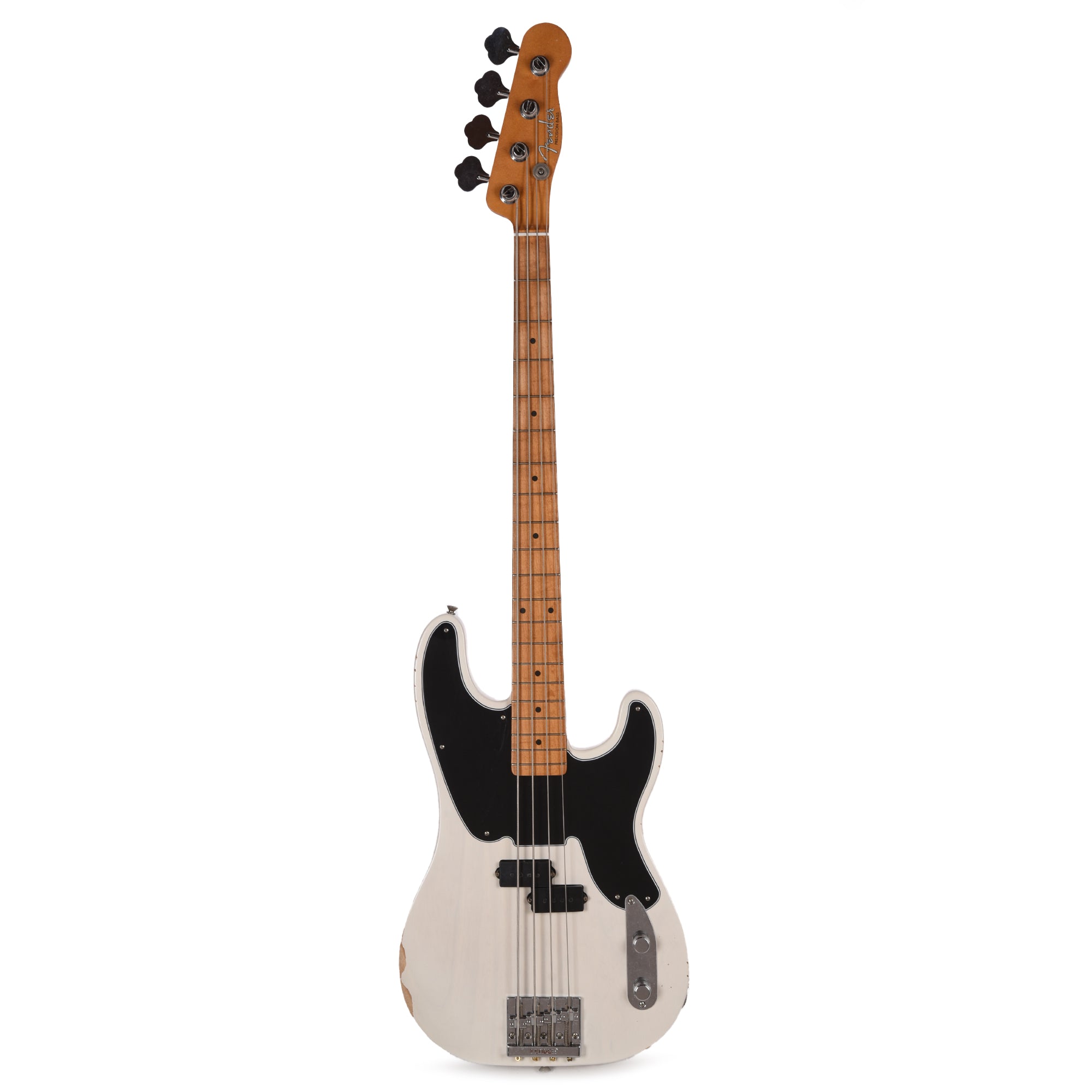 Fender Artist Mike Dirnt Road Worn Precision Bass White Blonde Bass Guitars
