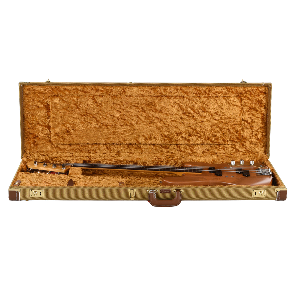 Fender Artist Series Lee Sklar Precision Bass Natural w/Vintage-Style Tweed Hardshell Case Bass Guitars