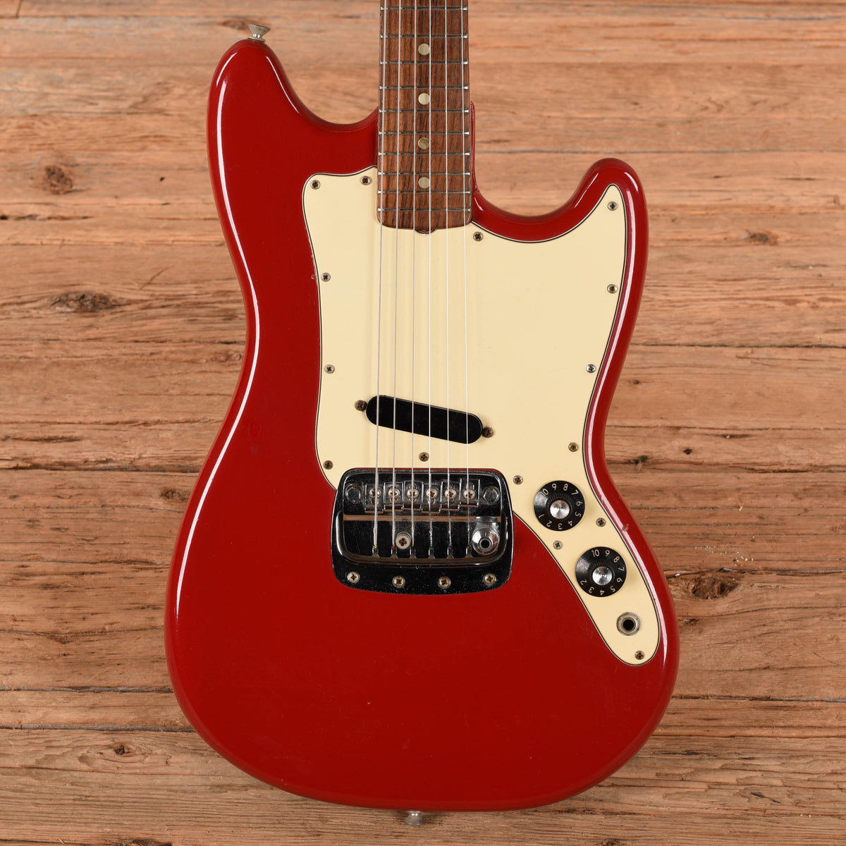 Fender Bronco Red 1973 Bass Guitars