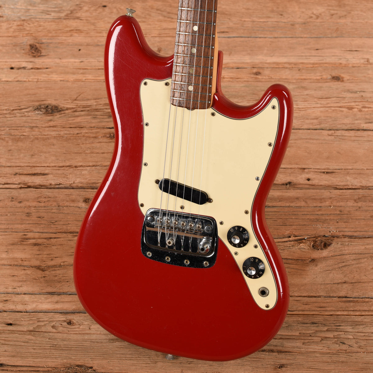 Fender Bronco Red 1973 Bass Guitars