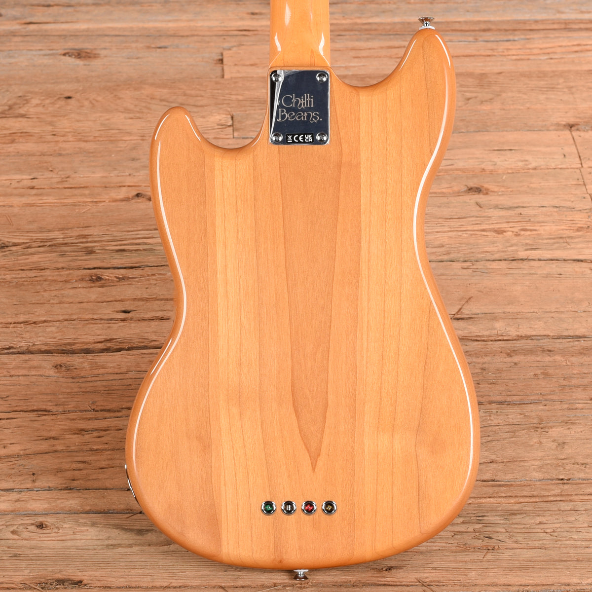 Fender Chilli Beans. Maika Mustang Bass Natural 2025 Bass Guitars