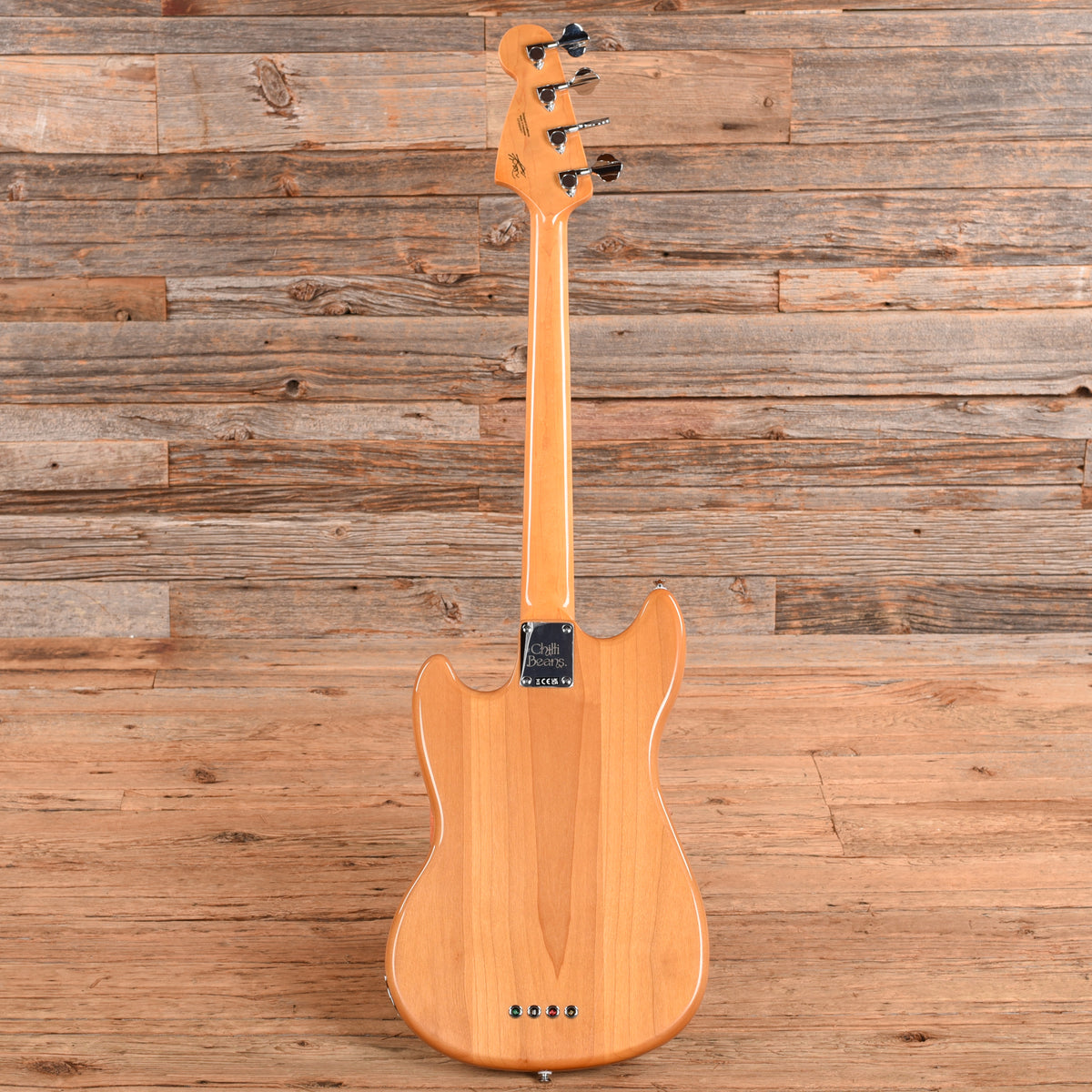 Fender Chilli Beans. Maika Mustang Bass Natural 2025 Bass Guitars