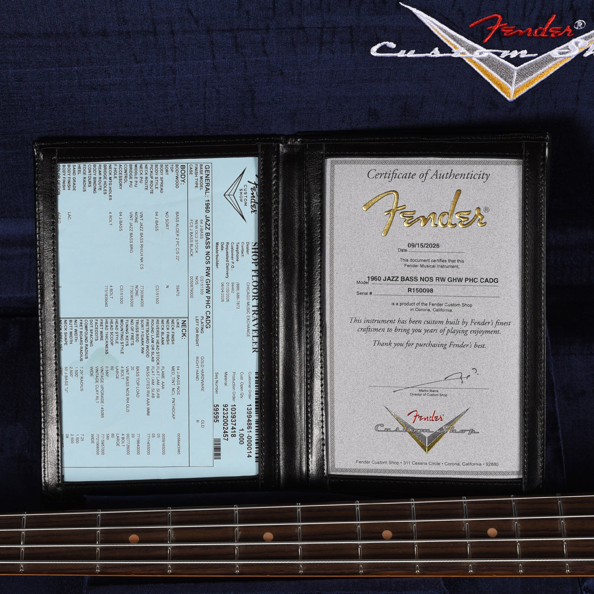 Fender Custom Shop 1960 Jazz Bass NOS Aged Cadillac Green Bass Guitars