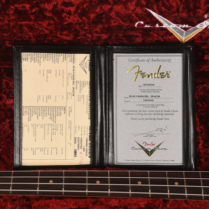 Fender Custom Shop 1960 Precision Bass Relic Super Faded Aged Charcoal Frost Metallic Bass Guitars