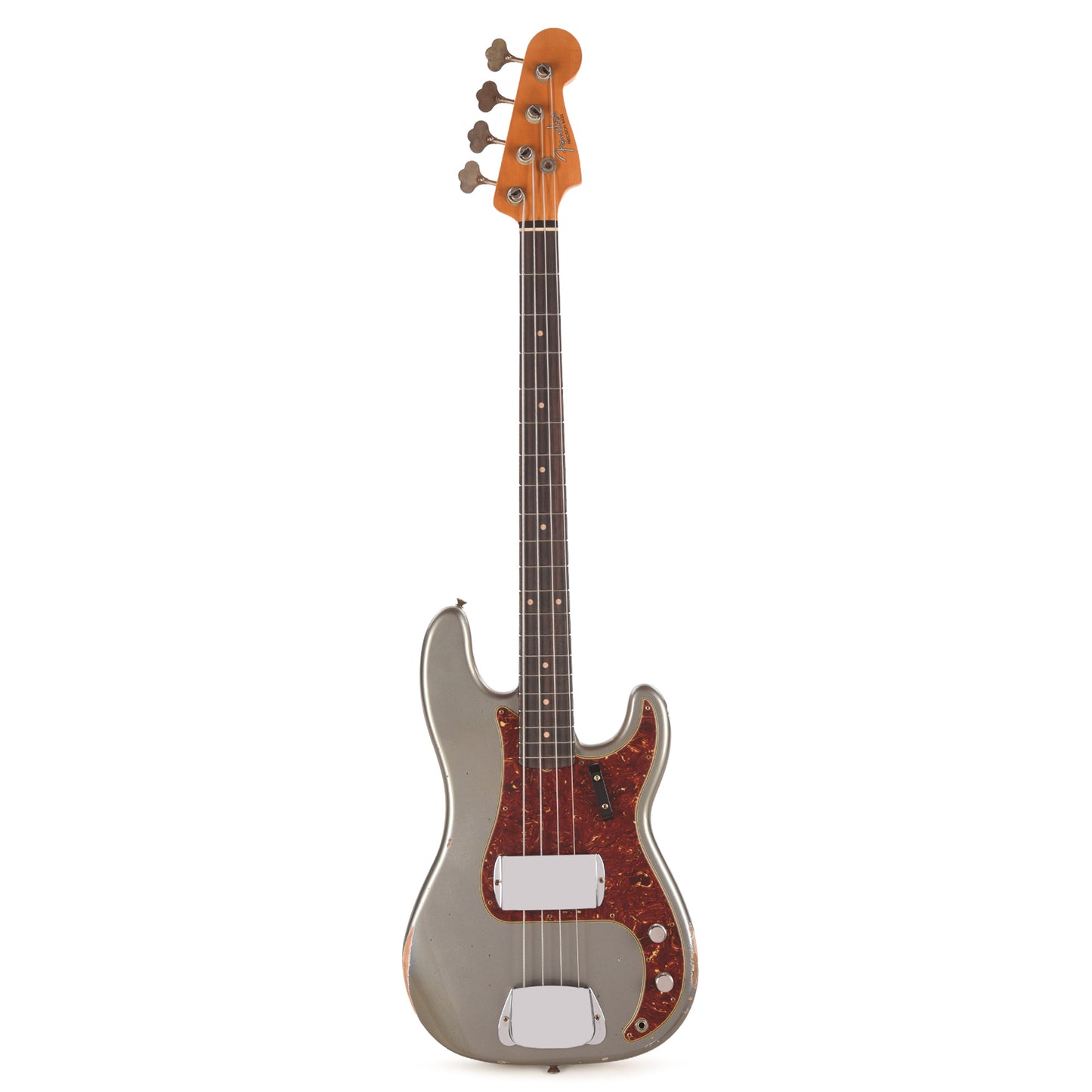 Fender Custom Shop 1960 Precision Bass Relic Super Faded Aged Charcoal Frost Metallic Bass Guitars