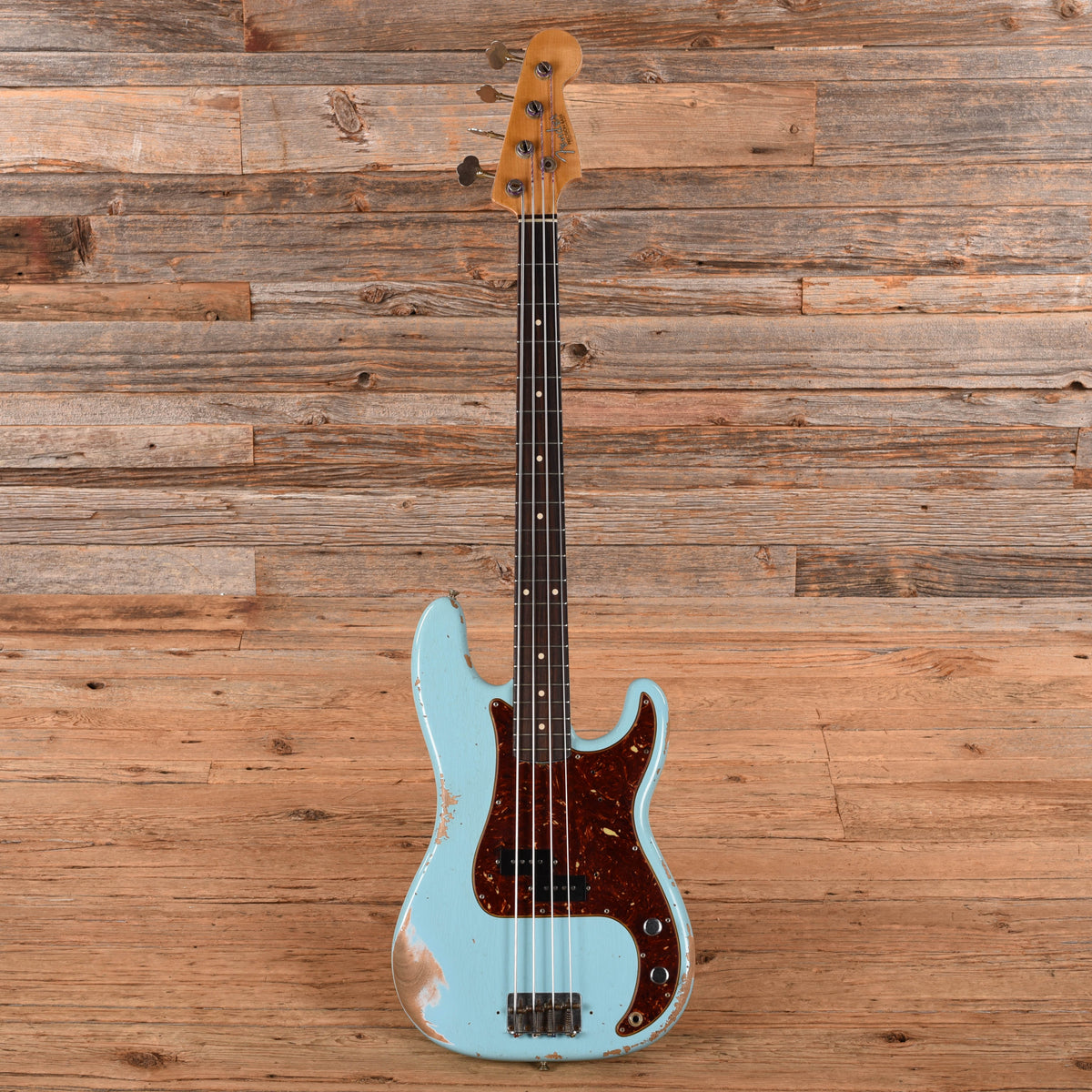 Fender Custom Shop '63 Relic P-Bass Daphne Blue 2020 Bass Guitars